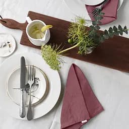 Набір серветок Cosas Blueberry 2 шт. 30х30 см сливовий (Set-2Serviette_RanforsCherry_30) - мініатюра 3
