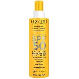 Спрей Biovene для тіла сонцезахисний антивіковий з гіалуроновою кислотою SPF50 200 мл