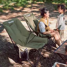 Стілець складаний Naturehike CNK2450JJ020, оливковий зелений - мініатюра 2