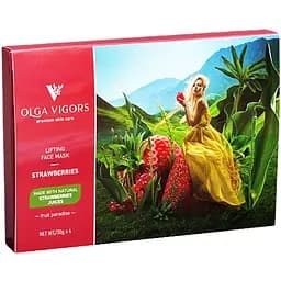 Ліфтингова маска для обличчя Vigor CN Полуниця 4 шт.