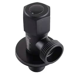 Кран кульовий кутовий Q Professional 1/2″X3/4″ NV-QP888 Black 000025137 - мініатюра 3
