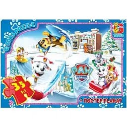 Дитячий пазл G-Toys Paw Patrol Щенячий патруль постер 35 елементів (PW0889)