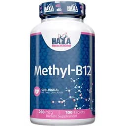 Витамины и минералы Haya Labs Methyl B-12 200 мкг 100 таблеток