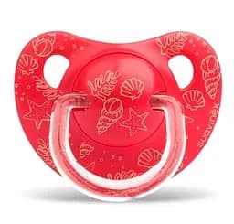 Пустушка силіконова Suavinex Морські історії Червоне море, 6-18 міс., червоний (303860)