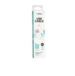 Кабель Gelius One Cable USB to Type-C GP-UC120 12W 2m White - мініатюра 2