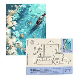 Набір для розпису по номерах "Райська гавань" 40*50 см, IDEA2-GX47215, ТМ "99IDEAS"