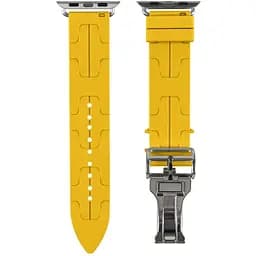 Силіконовий ремінець Hermes Apple Watch 41/40/38 мм Yellow