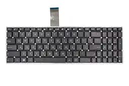 Клавіатура для ноутбука ASUS X501, X550 чорний, без фрейма, з кріпленням