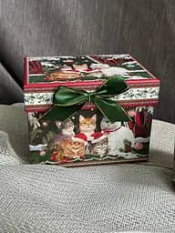 Чашка новорічна BonaDi R33357 Різдвяні коти фарфор у подарунковій коробці 420мл - мініатюра 7