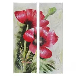 Картина. (Диптих) Квіти-мак. Ручна робота. QP8 Brille D5-007