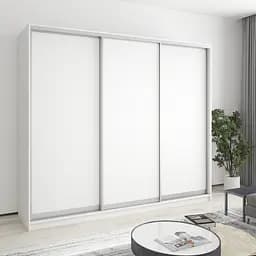 Шкаф-купе трехдверный MebelStar Комбо AL 3ДСП 240x60x210 см Аляска белый (MBS-3292)