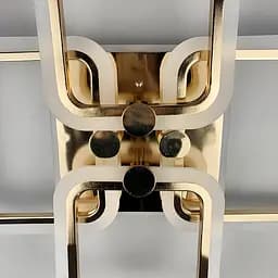 Золота LED люстра на 2+2 ріжки квадратної форми Line.F A 2503/2+2 RGB GD - мініатюра 5