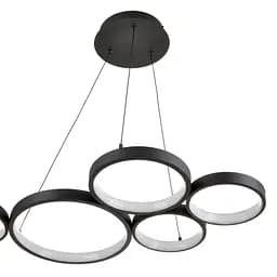 Люстра Brille стельова підвісна лофт в хол LED BL-847S/76W WW BK - мініатюра 8