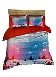 Комплект турецкого постельного белья евро 200 x 220 new year сатин TC303375618