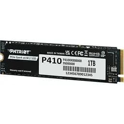 Твердотільний накопичувач SSD Patriot 1Tb, P410, PCI-E 4.0 x4, M.2 2280, 3D TLC, 5000/4500 МБ/с teh0019772 - мініатюра 3