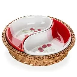 Набір сервірувальний в кошику Banquet Red Poppy 2 шт. х 20.5 см