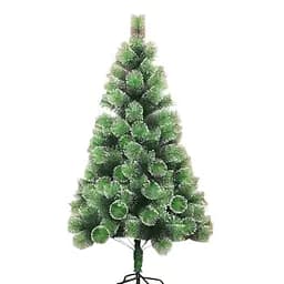 Штучна новорічна ялинка C 66871, 90 см - прикрашена глітером, у пакеті, зелена