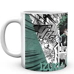 Кружка GeekLand Моя геройская академия My Hero Academia Изуку Мидория на фоне манги MHA 02.518 330 мл белая