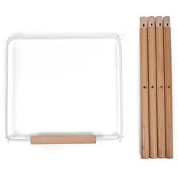 Комплект дополнительных удлинительных ножек Childhome Evolu natural white с подножкой (CHEVOFTNA)