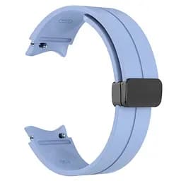 Ремінець для Samsung Galaxy Watch 4 Classic 46mm - блакитний ширина кріплення 20мм силікон Watchbands Cls-black (W33-4WB87751991) - мініатюра 2