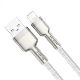 Кабель Baseus Cafule Series Metal Data Cable USB to Lightning 2.4A 2 м Білий - мініатюра 2