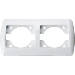 Рамка Brille двойная белая MB-2F wh