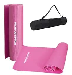 Коврик для йоги и фитнеса Power System PS-4014 PVC Fitness Yoga Mat Pink (173x61x0.6) (PS-4014_Pink)