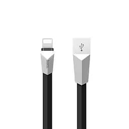 USB Cable Hoco X4 Zinc Alloy Rhombic Lightning Black 1.2m