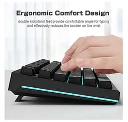 Клавіатура ігрова механічна Aula Mechanical F-3032 Black keycaps + 21 Yellow keys KRGD Brown - мініатюра 6