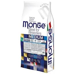 Сухий корм Monge Dog Medium Puppy&Junior, для цуценят середніх порід, курка з рисом, 15 кг