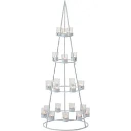 Ялинка - свічник металева J-LINE 110 см біла (96749)