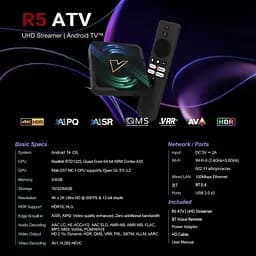 Смарт-ТВ-приставка Android SmartTV Box Vontar R5 4/32 - мініатюра 3