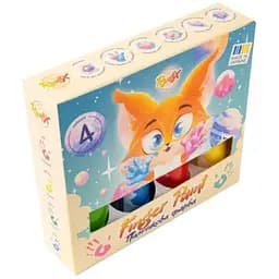 Набір пальчикових фарб Rudix 840401, 4 кольори по 60 мл, туба