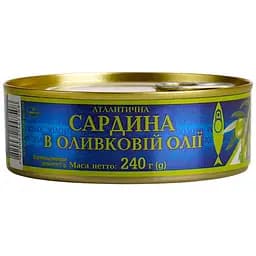 Сардина атлантична Ризьке Золото No3 в оливковій олії 240 г