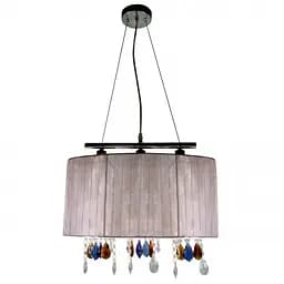 Люстра підвісна Brille з абажуром E14 60W BK (BL-093S/3)