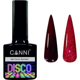 Світловідбиваючий гель-лак Canni Disco 3D flash №546 бордо 7.3 мл