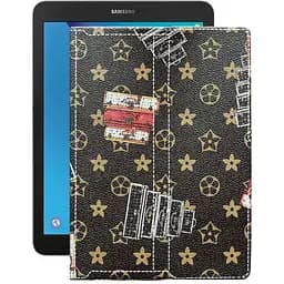 Чехол StatusCASE из экокожи для планшета Samsung Galaxy Tab S3 (T827) Луи-Витон-коричневый