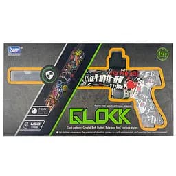 Пістолет на гідрогелевих кульках (орбізах) Glokk Black / Red - мініатюра 2