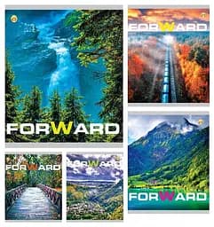 Тетради ученические 48 листов клетка Тверда Природа, 10 шт. в упаковке