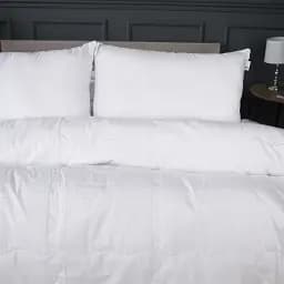 Літній постільний комплект MirSon Line Satin Light Pro Snow White Ecosilk King Size (2200010972115) - мініатюра 2