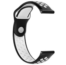 Спортивний ремінець Primo Perfor Sport для Garmin Vivoactive 3/Vivomove HR/Forerunner 245/645 Black White - мініатюра 2