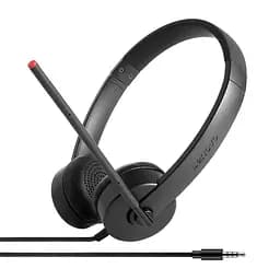 Гарнитура ПК стерео On-ear Lenovo Analog Headset mini-jack 1.2 м черный (4XD0K25030)