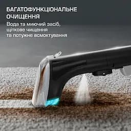 Rowenta Пилосос Rowenta миючий Clean It, 750Вт, конт пилок -1,5л, вода -2,3л, 13500 Па, 4 насадки, чорний - мініатюра 5