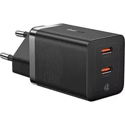 Мережевий зарядний пристрій Baseus GaN5 Pro 40W 2xUSB-C Black (CCGP180101) [113782] - мініатюра 2