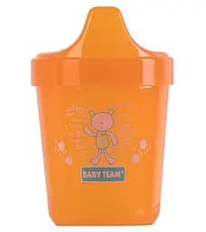 Поильник Baby Team, 6+ мес., 100 мл, оранжевый (5000_оранжевый)