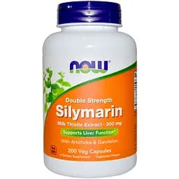 Натуральна добавка Now Силімарин (Розторопша) 300 мг 200 капсул