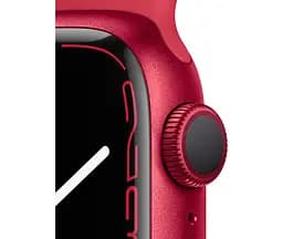 Смарт-годинник Apple Watch Series 7 GPS 45mm Red Aluminum Case with Red Sport Band [MKN93] [60283] - мініатюра 3