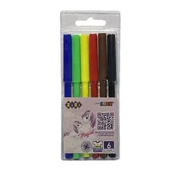 Фломастери ZiBi Smart Line Магія, 6 кольорів, 4 шт.