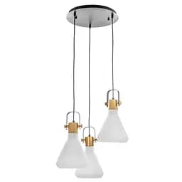 Люстра Brille подвесная лофт E27 60W G (BR-01464S/3)