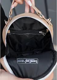 Жіноча кругла сумка кросбоді Sambag 20х20х10 см sum0019270 - мініатюра 10